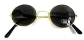 Wholesale JL ROUND DARK LENSE GOLD FRAME SUNGLASSES (Sold by the piece or dozen)